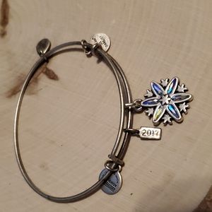 Alex and Ani Colorful Snowflake Design Silver Bracelet 2017